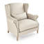 Eira Linen Wingback Chair