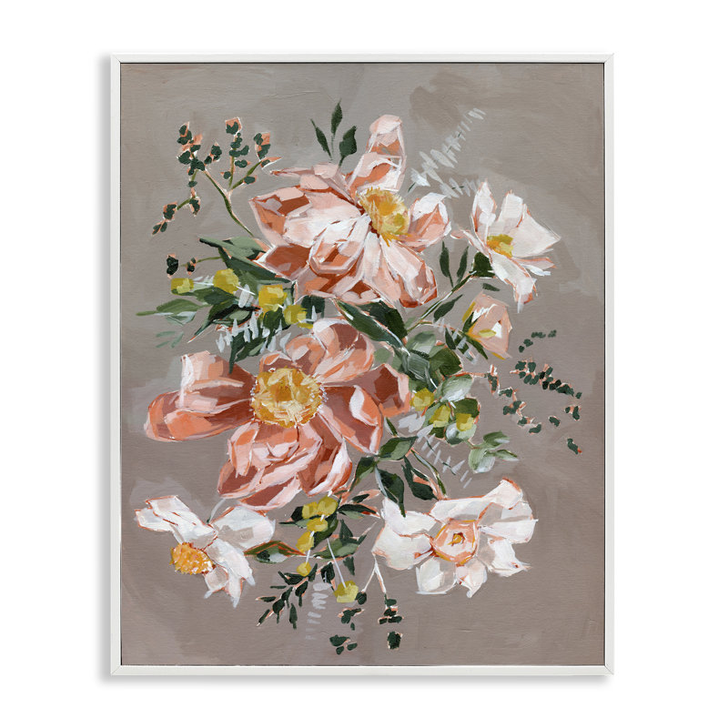 «Lush Daisies Bouquet», estampe numérique, conception par Annie Quigley, H 14 po x l 11 po
