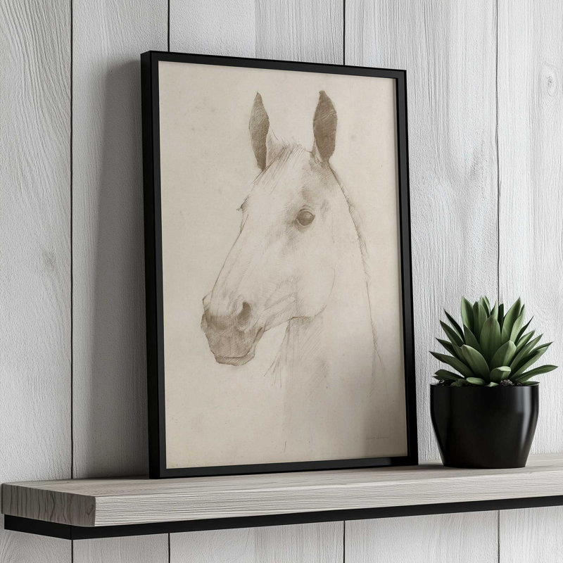 César sur papier vieilli par Avery Tillmon, reproduction d'art, H 36 po x l 24 po, Noir