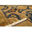 Tapis bleu et doré de haute qualité noué à la main