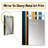Elegant Gold And White Striped Pattern - striped  Unique Wall Mirror, Striped, Abstract Mirror, Printed Metal Art-1515802230