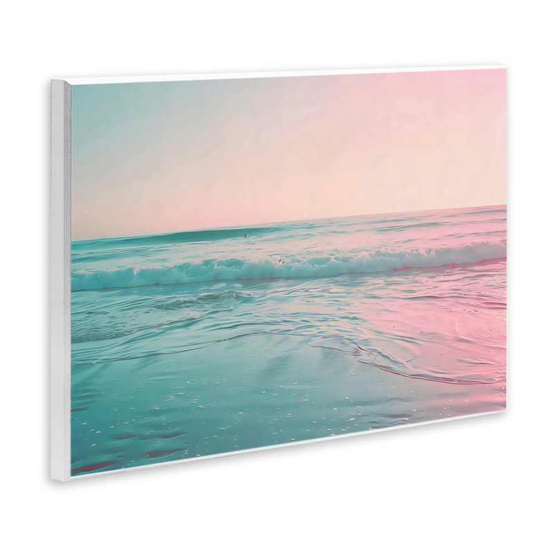 Plaque murale Sunset Collision Seascape, design par LSR Design Studio, H 13 po x l 19 po
