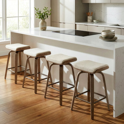 Magdiel Swivel Upholstered Counter Stool