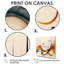 «Burnt Orange Waves Abstract V - Large Abstract Minimalisme», art mural 4 pièces-846331357-846331354