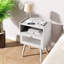 Table de chevet en bois massif Birdsall-86870245