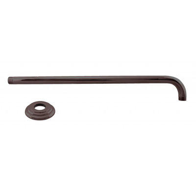 1/2" IPS x 19" Wall Mount 90-Degree Rain Shower Arm with Flange