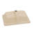 21"x13" White Ceramic Rectangular Undermount Bathroom Sink with Overflow