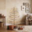 Sapin de Noël artificiel pré-illuminé de 1,20 m avec 280 extrémités de branches en PE, 230 lumières DEL, sections articulées et support métallique pliable