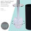 Brosse de toilette autoportante 8,62 po