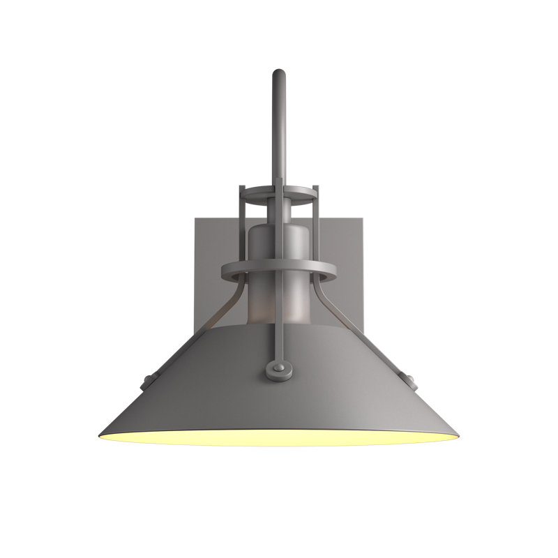 Henry 1 - Light Aluminum Outdoor Barn Light, Coastal Burnished Steel, 10.5" H x 9.2" W x 10.4" D