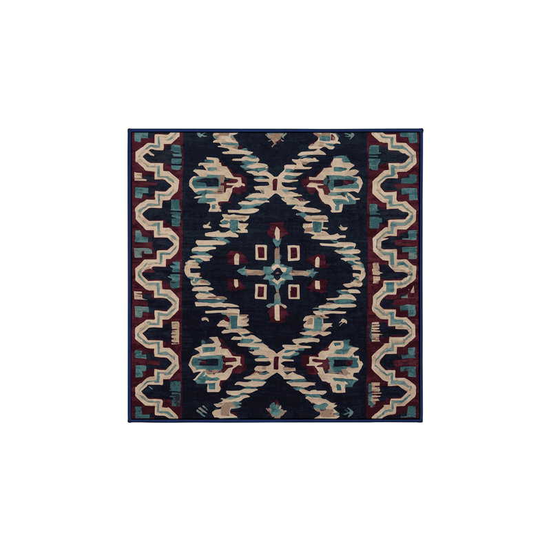 Machine Washable Area Rug, Square 6'