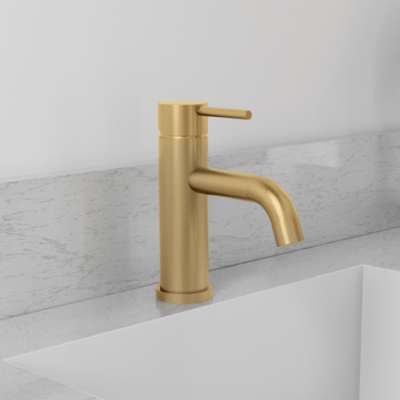ZLINE Rubicon Elegant Single Handle Bath Faucet in Matte Black, Champagne Bronze