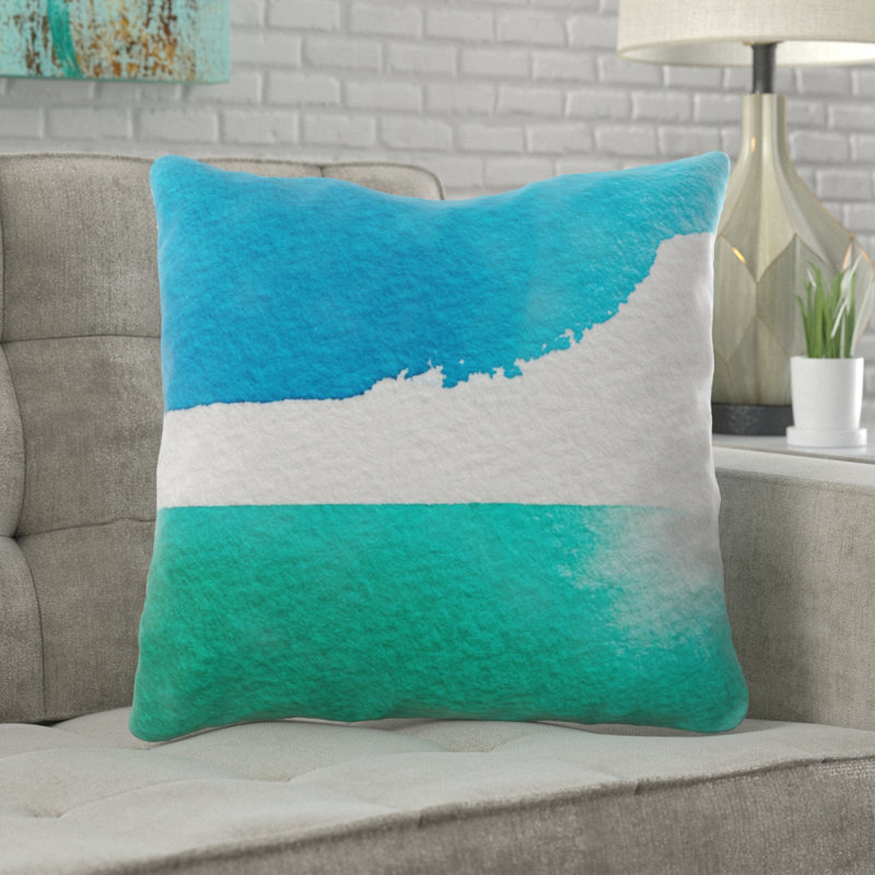 Coussin watercolour Burlwood, Microsuède, Intérieur