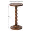 Isabel Spindle Solid Wood Round Drink Table