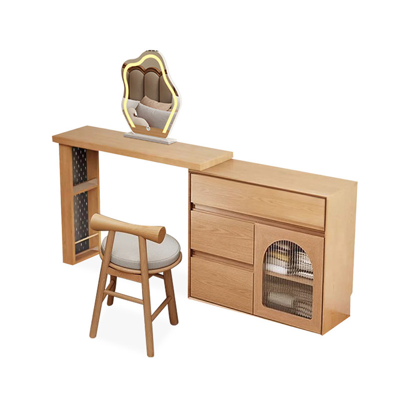 Makeup Vanity with Light mirror,3 drawers,1 chair