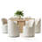 6 - Person Dining Table Sets With Round Table & 6 Upholstered Fabric Chairs-608628849-608628855