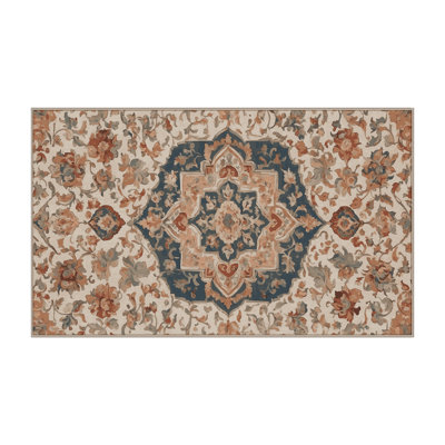 Machine Washable Brown Area Rug