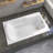 60" W X 36'' D Alcove Rectangular Bathtub Drop-in Soaking Tub 3-Wall Acrylic White Bathroom Tub with Reversible Installation & Built-in Armrests