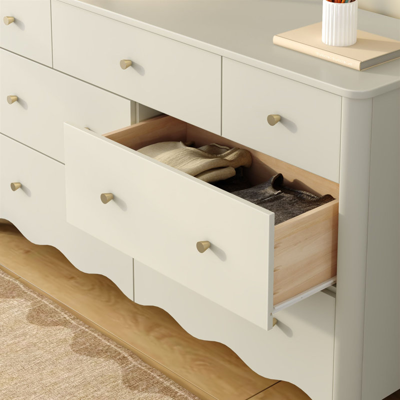 Sutton 7 Drawer Dresser, Linen White, Linen White