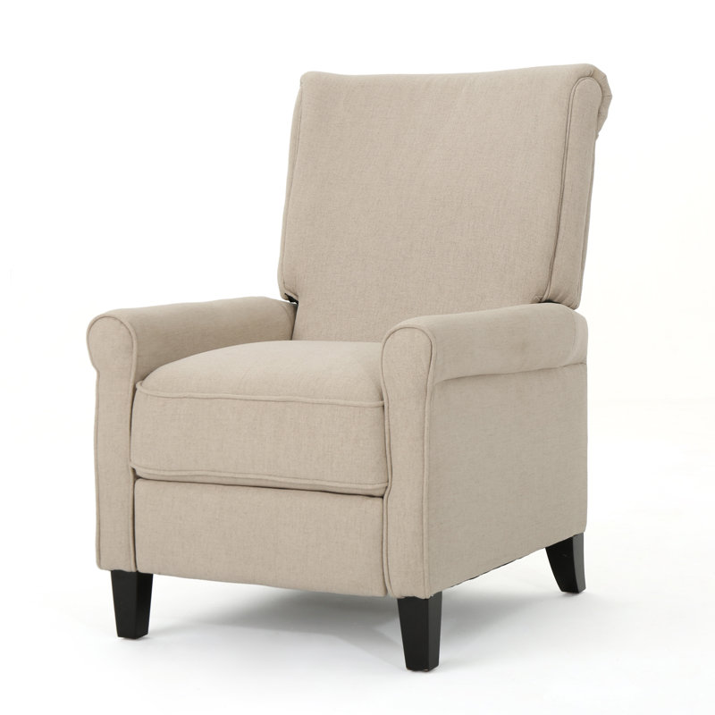 Fauteuil inclinable manuel standard de 27,56 po de largeur Tamirra, Polyester blé