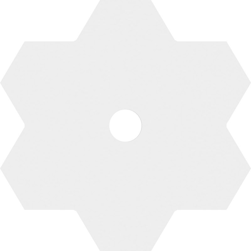 Médaillon de plafond contemporain en PVC de qualité architecturale Daisy, H 1 po x l 30 po x P 30 po