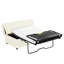 Lit gigogne blanc avec matelas de soutien pour un sommeil paisible, matelas pliant une place, élégance