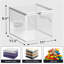  Sac de rangement transparent - grands sacs en plastique pliables avec fermeture à glissière et poignées de transport, parfaits pour les vêtements, les couvertures, les placards, les chambres à coucher - ensemble de 3-2122329487