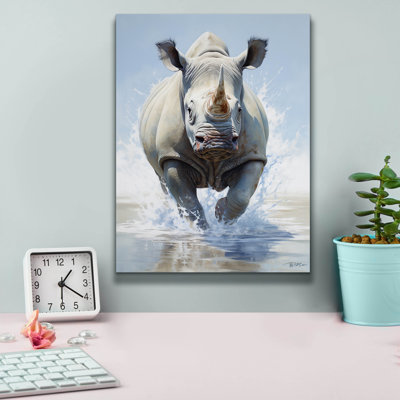 Toile épique «Baby Rhino» par Momart