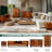 ACACIA Elara 5-Drawer Walnut Solid Wood Tall Dresser – Bedroom Dresser With CNC Wave Detail – Mid-Century Modern Vertical Chest For Small Spaces, 5 Years Warranty-114395517