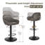 Tabouret de bar rotatif à hauteur ajustable Bruckner-166454744