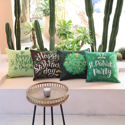 Patchwork Linen Pillow Cover