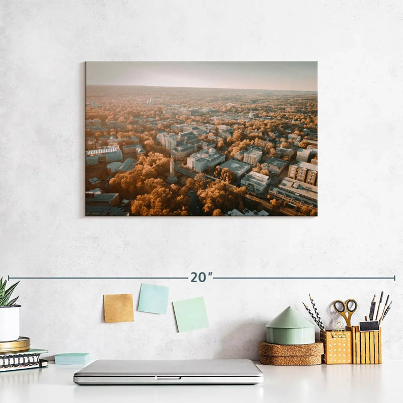 Harpa UNC Campus Aerial View, 8" H x 12" W