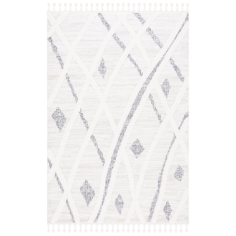 Tapis à poils longs Vanille, Rectangle 5 pi 3 po x 7 pi 6 po