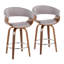 Tabouret de comptoir à hauteur fixe Vintage - ensemble de 2-100480846