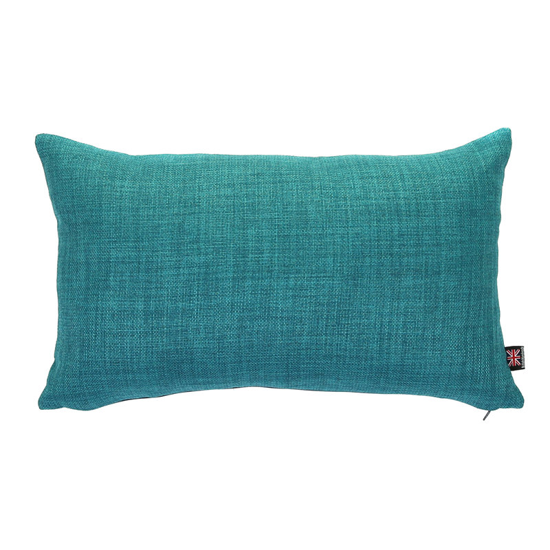 Mitre Rectangular Throw Cushion, Teal