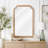 Solid Wood Frame Rounded Corner Decorative Mirror-135582228-135582229