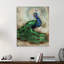 Peacock With Border II by Tre Sorelle Studios - Wrapped Canvas Painting-440486699-521034969