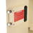 0.82 Cubic Ft Left Opening Biometric Wall Safe Beige - Easy To Program Fingerprint Module With Removable Shelf For Efficient Storage