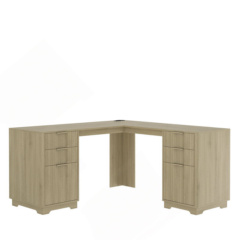 Bureau en L, bureau d'ordinateur avec tiroirs, bibliothèque, bureau d'angle moderne, bureau à domicile, bureau d'écriture en L, bureau d'ordinateur de coin avec rangement