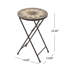 Table d'appoint pliante en pierre SILVESTER