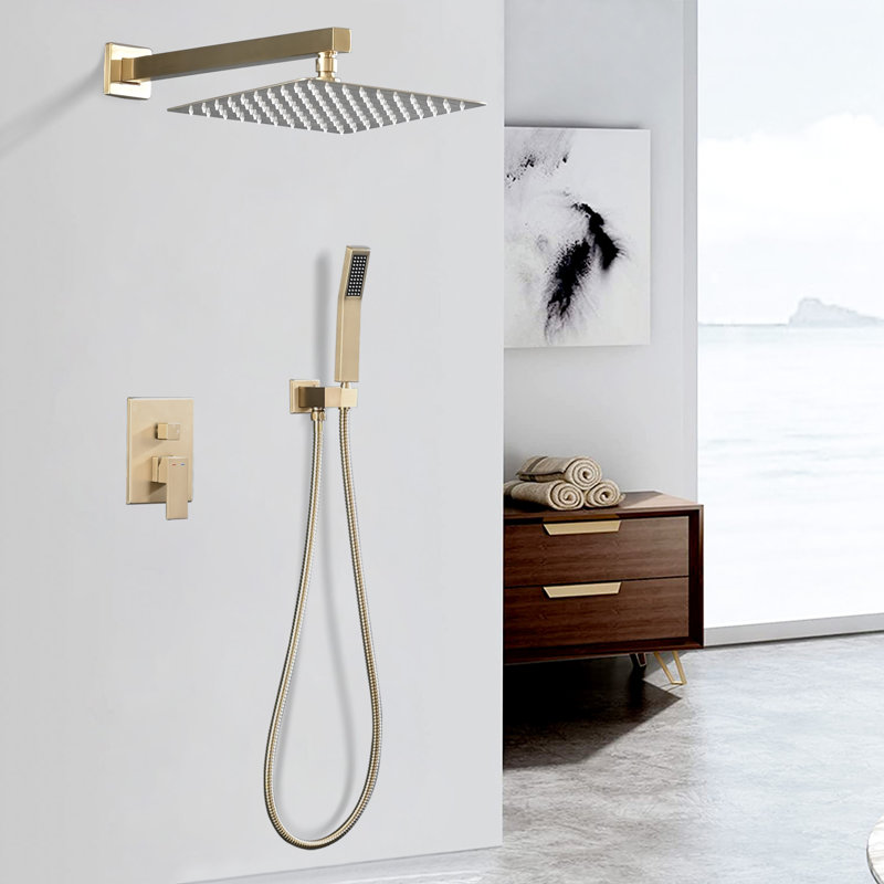 Robinet de douche mural avec valve brute