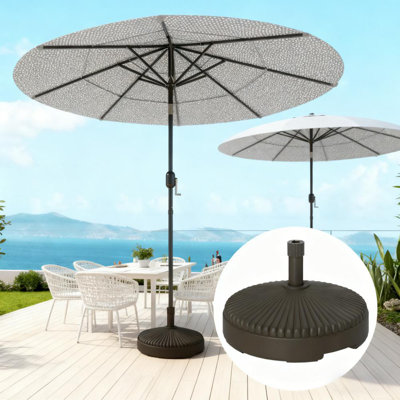 Porte-parapluie rond et robuste pour l'extérieur