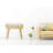 High Quality Material Wood Curved Console Table With Strong Legs-532419619
