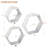 Emeria 3 Piece Hexagon Floating Shelf-633166844