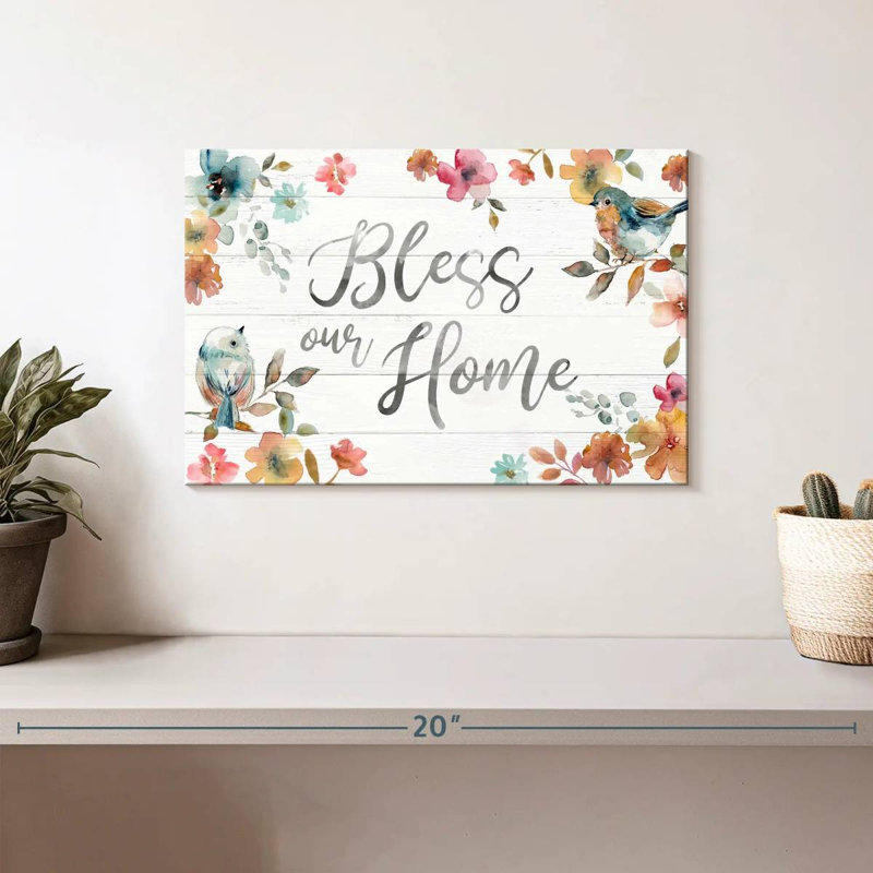Plaque murale Kema Bless Our Home II, H 8 po x l 12 po