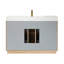 Ensemble de meuble-lavabo simple 48 po avec miroir Huesca-70529367-70529366