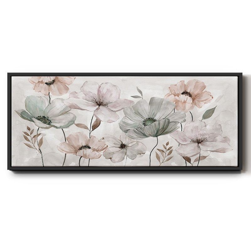 «Blush Garden», toile encadrée, H 20 po x l 50 po