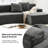 Jiang Boneless 110" No Assembly Required Compressed Cloud Sofa with Pillow-829836705