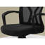 Chaise de bureau à dossier moyen avec siège réglable en hauteur et en métal, mouvement lisse en métal noir, métal, pour un travail efficace