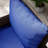 4 Navy Blue Cushion And Pillow For Patio Chairs, Relaxing Outdoor Seating Furniture , Blue, Comfortable Experience